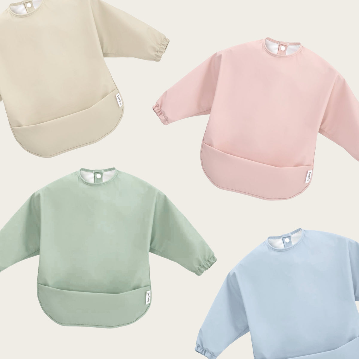 Sleeved Waterproof Baby Bibs