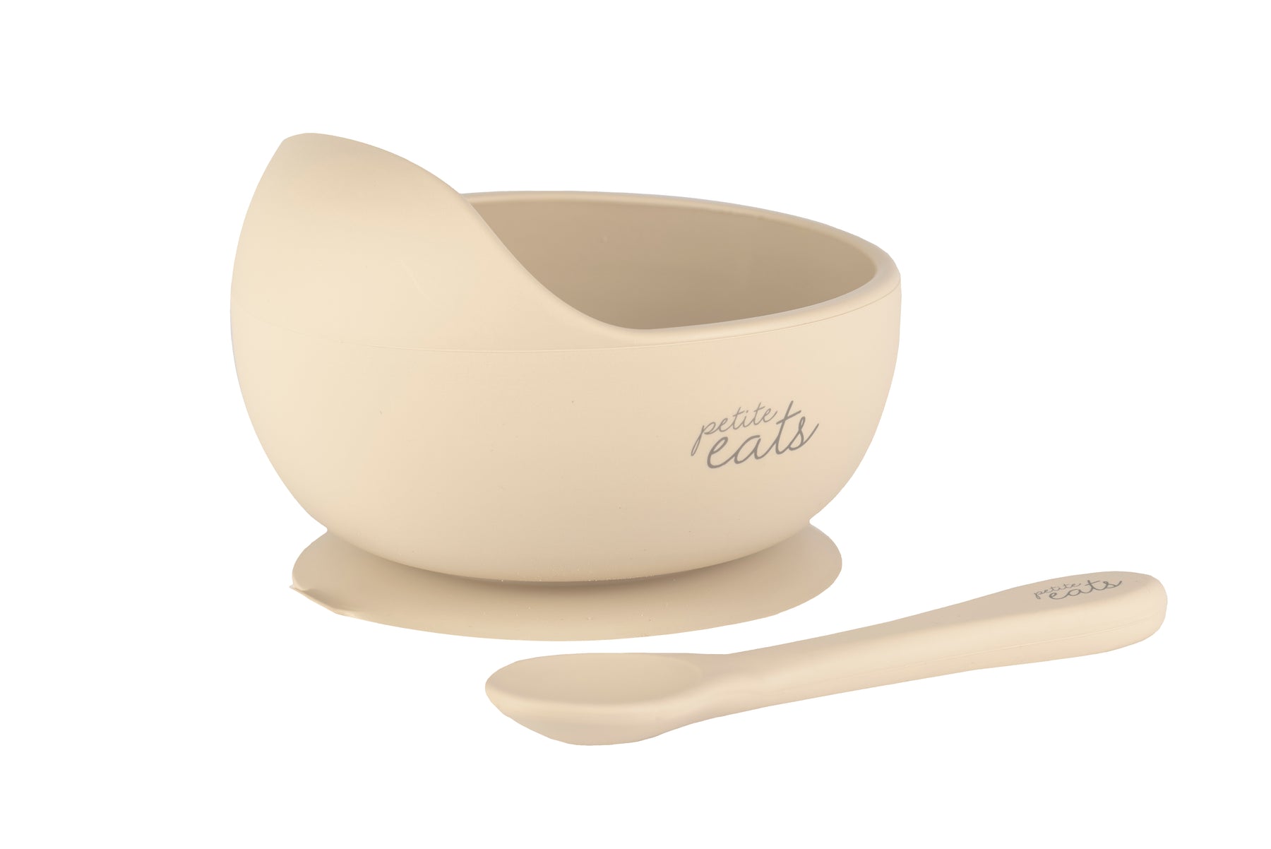 Cuencos y cucharas de silicona para bebés