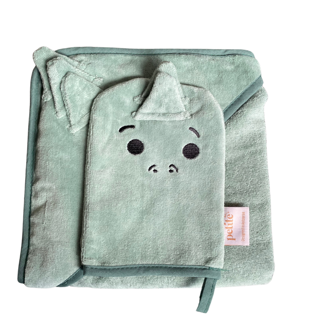 Hooded Towel and Washcloth Set