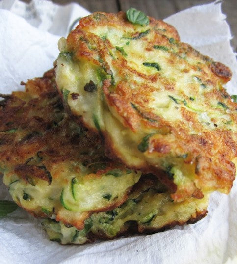 Ricotta, Corn and Zucchini Fritters