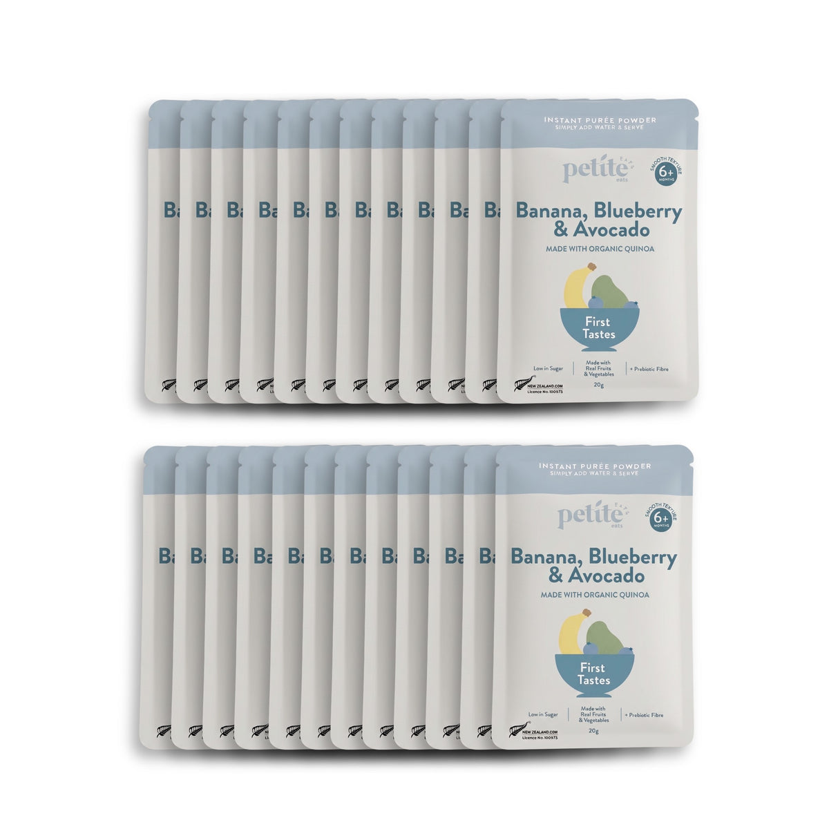 24-Pack Banana, Blueberry & Avocado Baby Puree Powder 20g