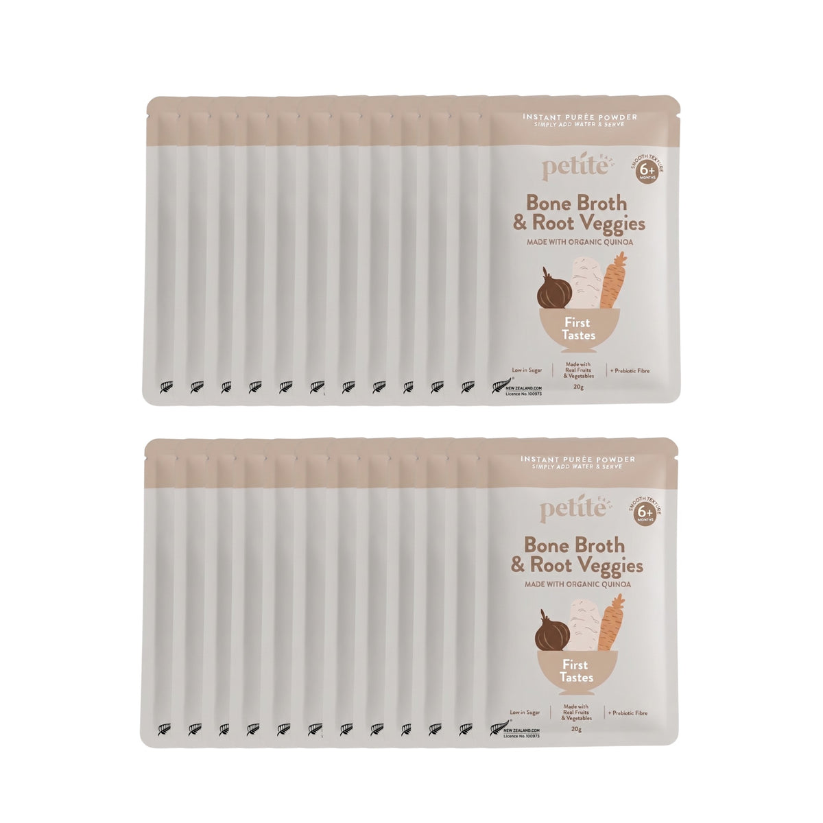 24-Pack Bone Broth & Root Veggies Baby Puree Powder 20g