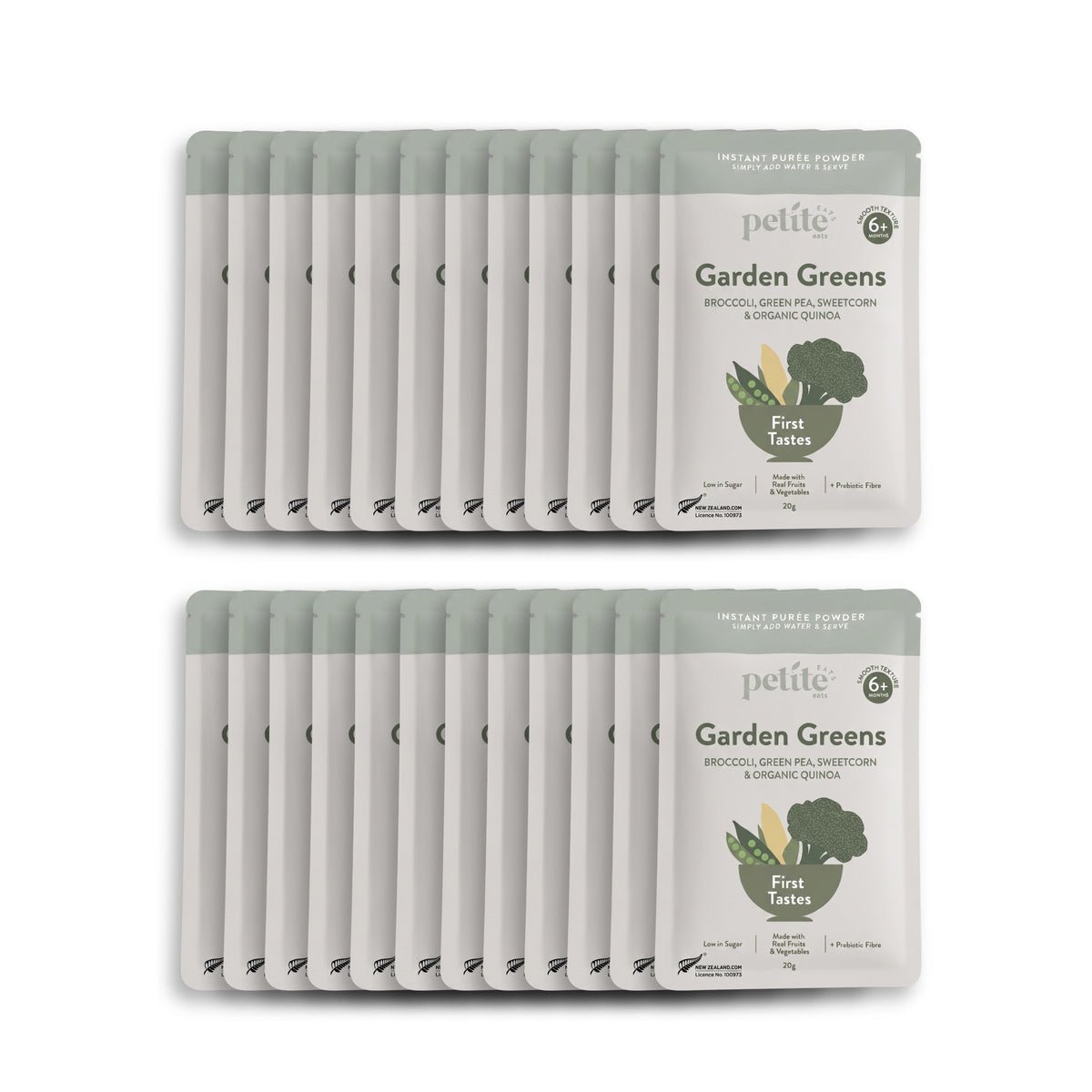 24-Pack Garden Greens Baby Puree Powder 20g