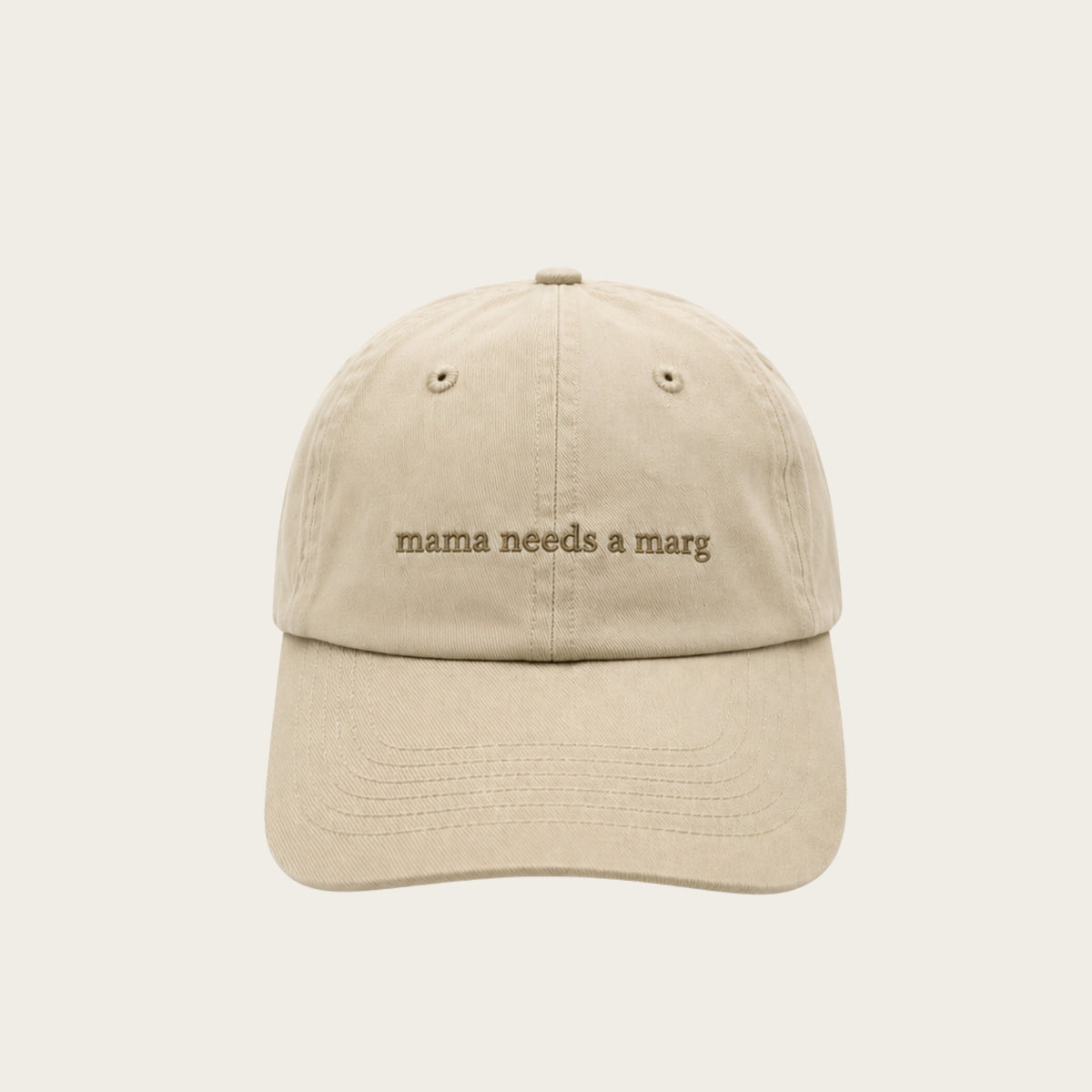 Vintage Cap - Mama Needs A Marg (Cream/Sand)