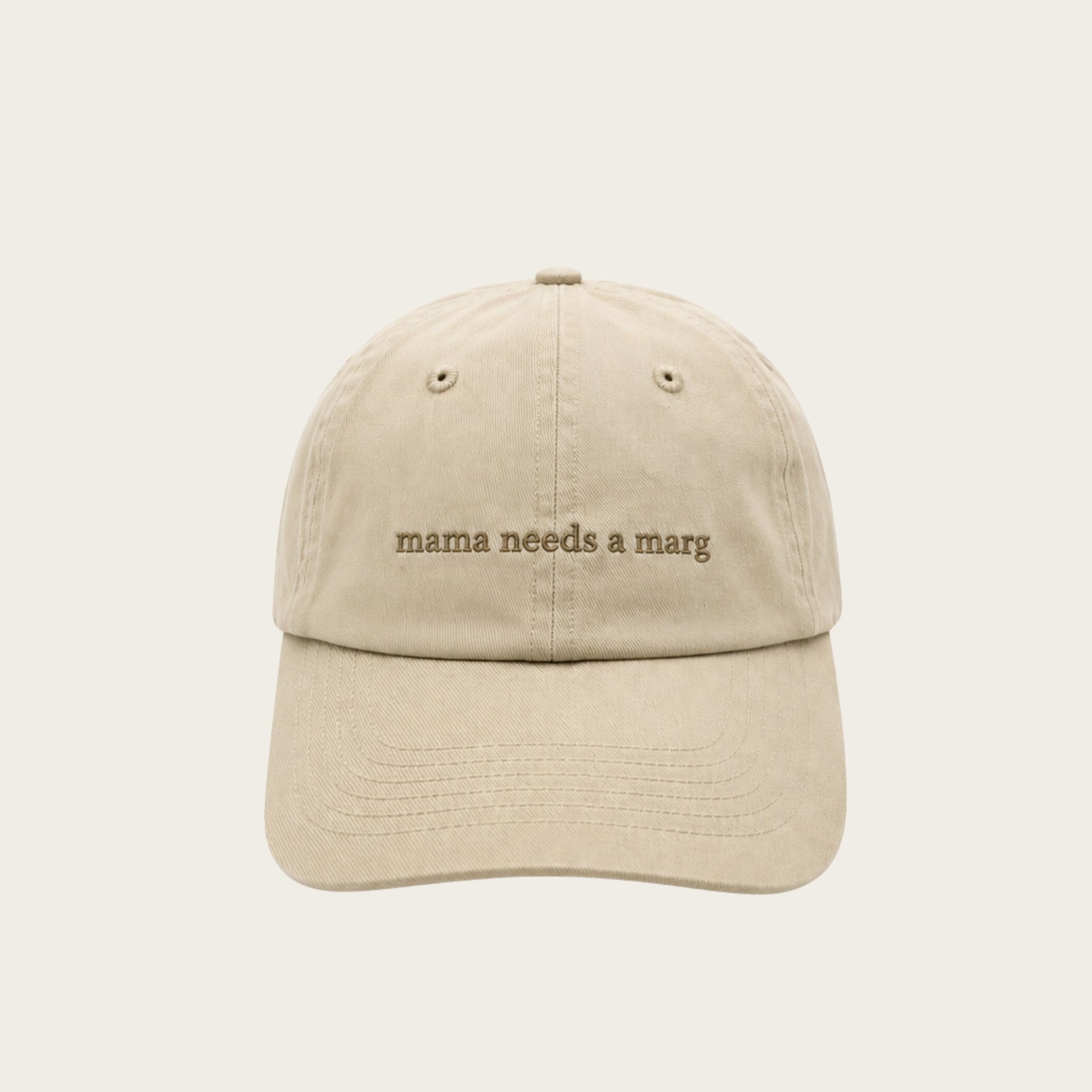Vintage Cap - Mama Needs A Marg (Cream/Sand)