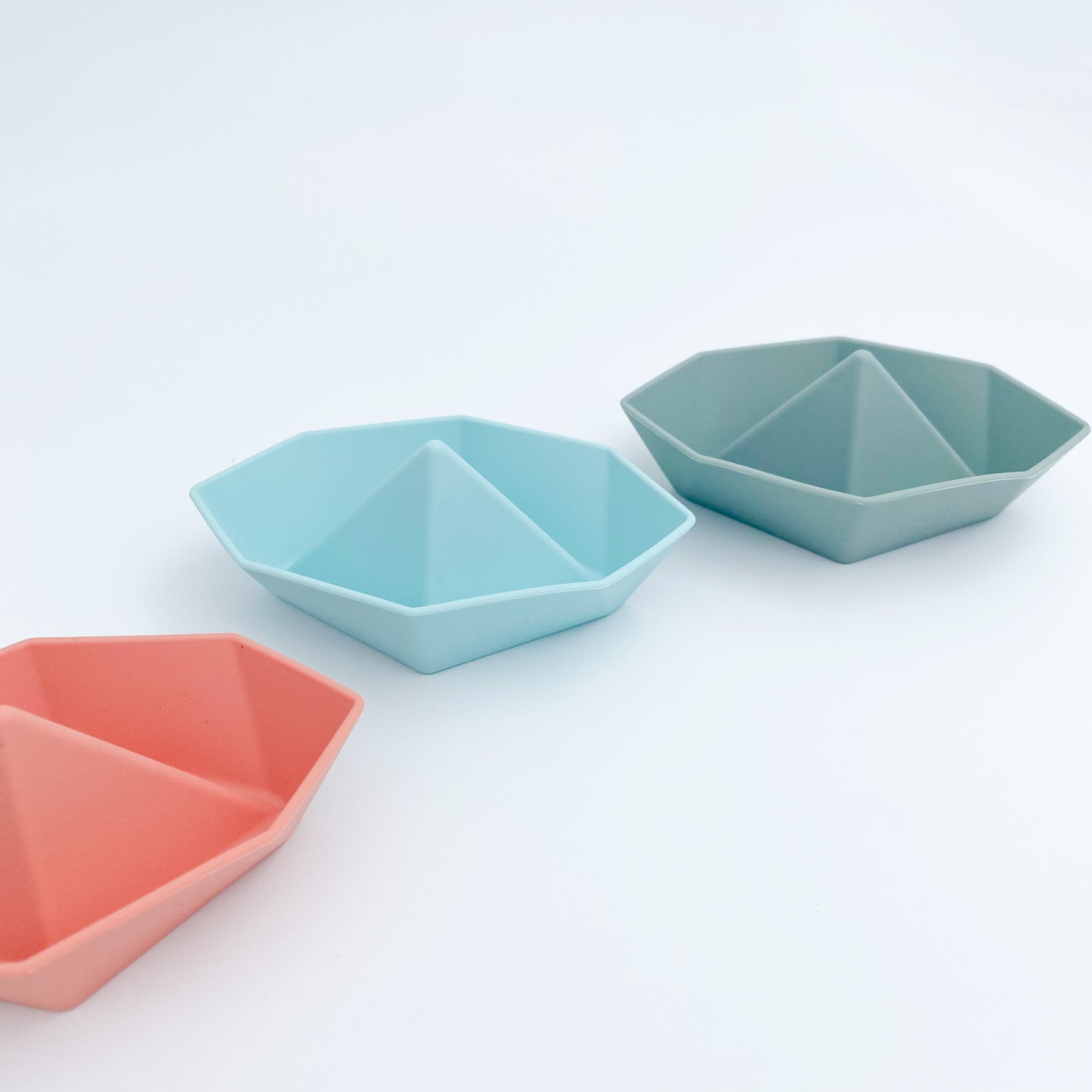 Silicone Bath Toy - Origami Boats (set of 3)
