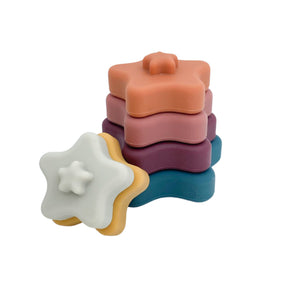 Silicone Star Baby Stacking Toys